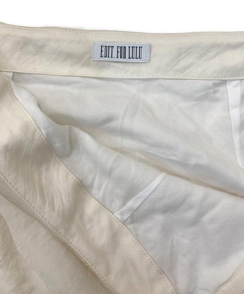 edit.for lulu（エディットフォールル）edit.for LuLu (エディットフォールル) シルク混スカート ベージュ サイズ:SIZE 36の古着・服飾アイテム