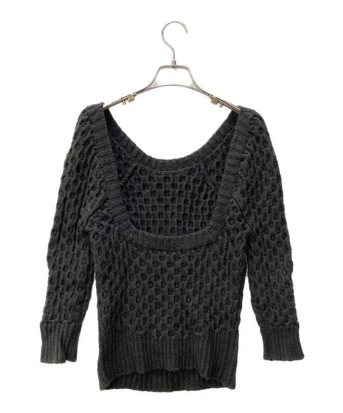 JUN MIKAMI（ジュン ミカミ）JUN MIKAMI (ジュン ミカミ) ハンドニット グレー サイズ:サイズ表記無しの古着・服飾アイテム
