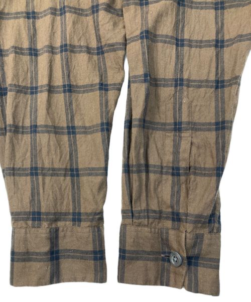 MARGARET HOWELL（マーガレットハウエル）MARGARET HOWELL (マーガレットハウエル) チェックシャツ ブラウン サイズ:2の古着・服飾アイテム