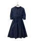 Mystrada (マイストラーダ) ボリュームフレアシャツワンピ ネイビー サイズ:S：3000円