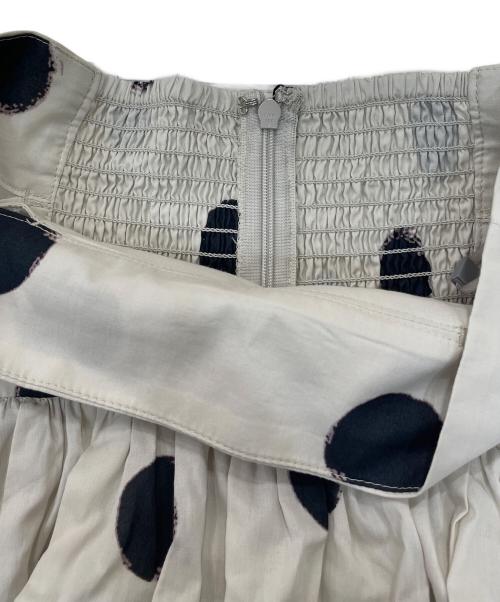 Snidel（スナイデル）Snidel (スナイデル) サイドオープンコットンロングスカート ベージュの古着・服飾アイテム