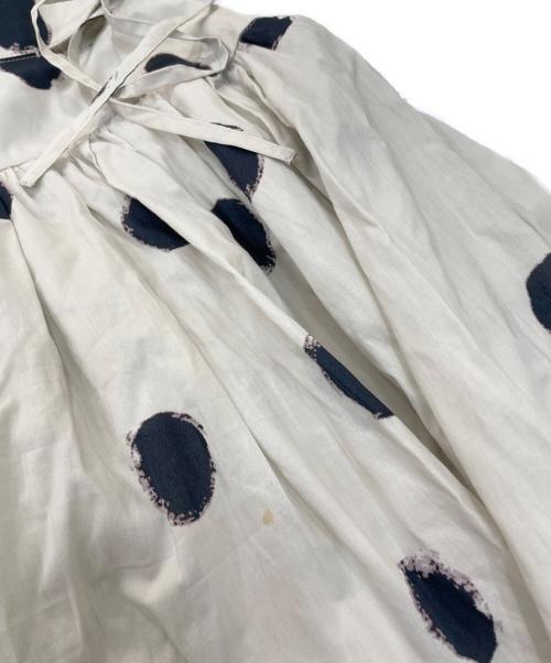 Snidel（スナイデル）Snidel (スナイデル) サイドオープンコットンロングスカート ベージュの古着・服飾アイテム