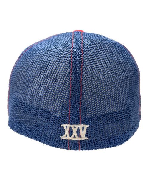 stussy（ステューシー）stussy (ステューシー) メッシュキャップ レッド×ネイビーの古着・服飾アイテム