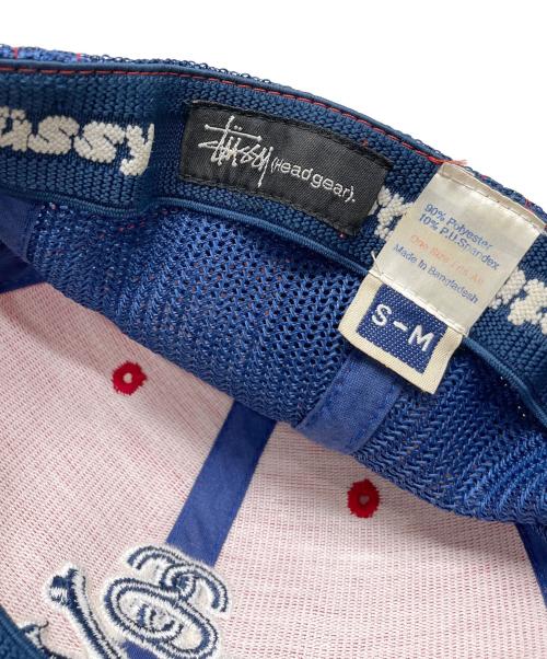 stussy（ステューシー）stussy (ステューシー) メッシュキャップ レッド×ネイビーの古着・服飾アイテム