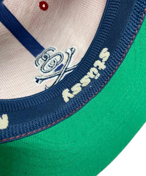 stussy（ステューシー）stussy (ステューシー) メッシュキャップ レッド×ネイビーの古着・服飾アイテム