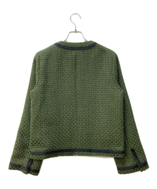 SHENERY（シーナリー）SHENERY (シーナリー) ツイードジャケット グリーン サイズ:Fの古着・服飾アイテム