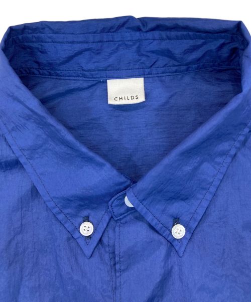 CHILDS（チャイルズ）CHILDS (チャイルズ) ナイロンシャツ ネイビー サイズ:Lの古着・服飾アイテム