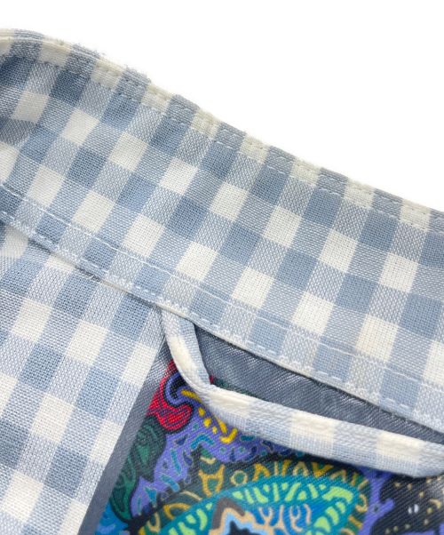 RAJABROOKE（ラジャブルック）RAJABROOKE (ラジャブルック) ギンガムチェックシャツ ブルー サイズ:サイズ表記なしの古着・服飾アイテム