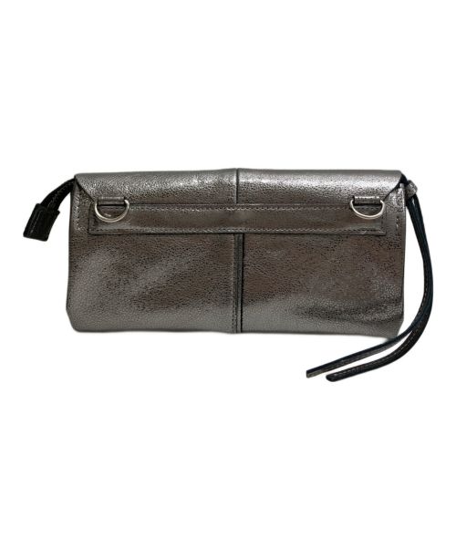 ikot（イコット）ikot (イコット) ショルダー財布 シルバーの古着・服飾アイテム