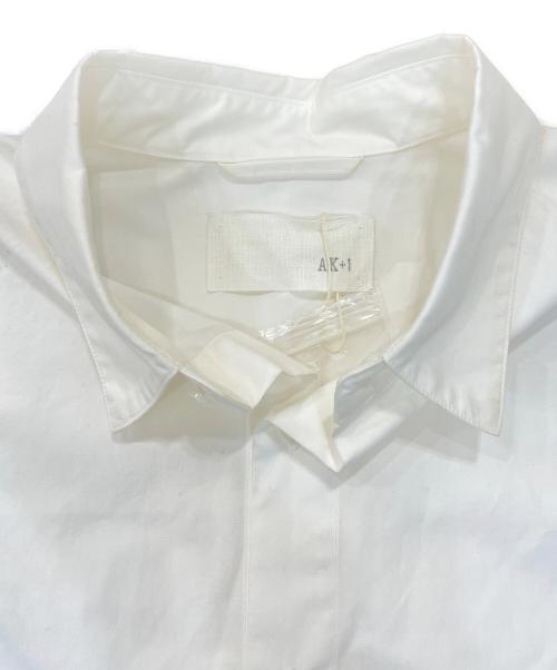 AK+1（エーケーワン）AK+1 (エーケーワン) コットン オーバーサイズ シャツ ホワイト サイズ:Sの古着・服飾アイテム