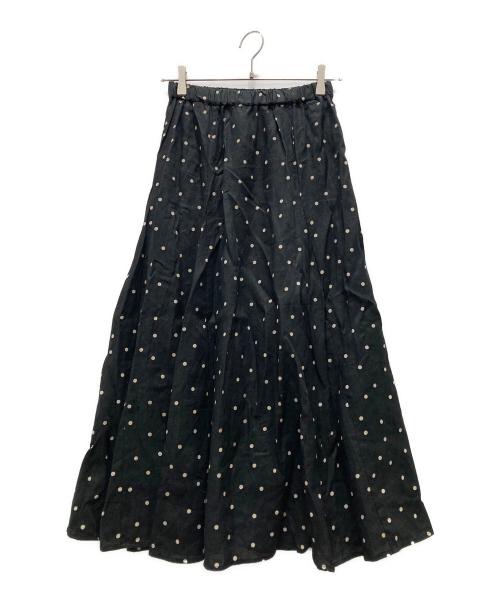 かぐれ（カグレ）かぐれ (カグレ) ドットスカート ブラック サイズ:Freeの古着・服飾アイテム