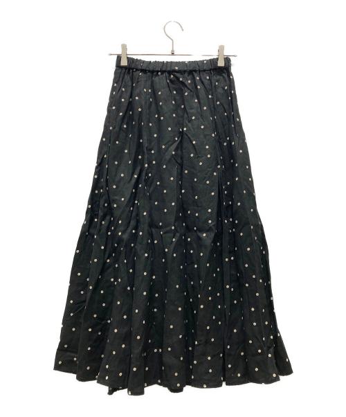 かぐれ（カグレ）かぐれ (カグレ) ドットスカート ブラック サイズ:Freeの古着・服飾アイテム
