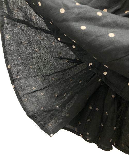 かぐれ（カグレ）かぐれ (カグレ) ドットスカート ブラック サイズ:Freeの古着・服飾アイテム