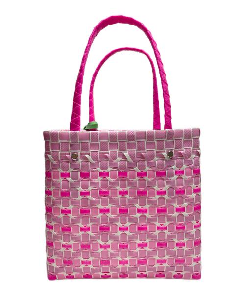 MARNI（マルニ）MARNI (マルニ) MARKET コントラストトリム バスケットバッグ ピンクの古着・服飾アイテム