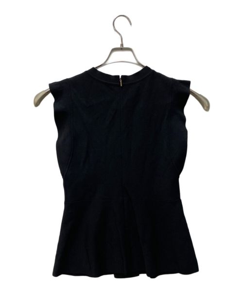 EPOCA（エポカ）EPOCA (エポカ) キュプラベーシック ペプラムデザインニット ブラック サイズ:40の古着・服飾アイテム