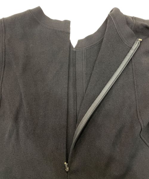 EPOCA（エポカ）EPOCA (エポカ) キュプラベーシック ペプラムデザインニット ブラック サイズ:40の古着・服飾アイテム