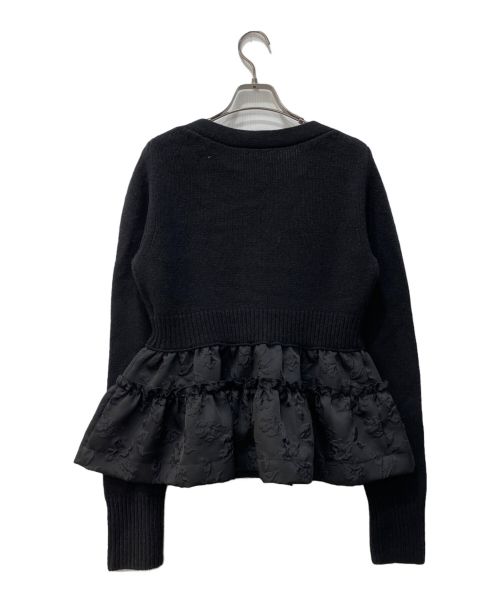 cygne（シーニュ）cygne (シーニュ) 切替カーディガン ブラック サイズ:FREEの古着・服飾アイテム