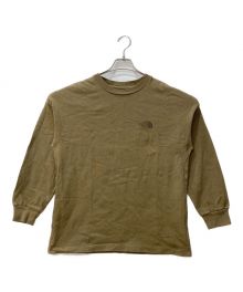 THE NORTHFACE PURPLELABEL（ザ・ノースフェイス パープルレーベル）の古着「8oz l/s logo tee」｜ベージュ