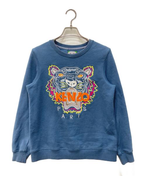 KENZO（ケンゾー）KENZO (ケンゾー) タイガークラシックスウェットシャツ ブルー サイズ:Mの古着・服飾アイテム