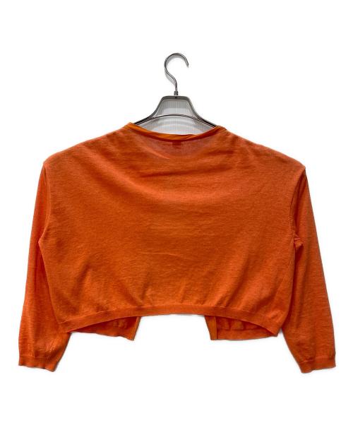 45R（フォーティファイブ・アール）45R (フォーティファイブ・アール) コットンカーディガン オレンジの古着・服飾アイテム