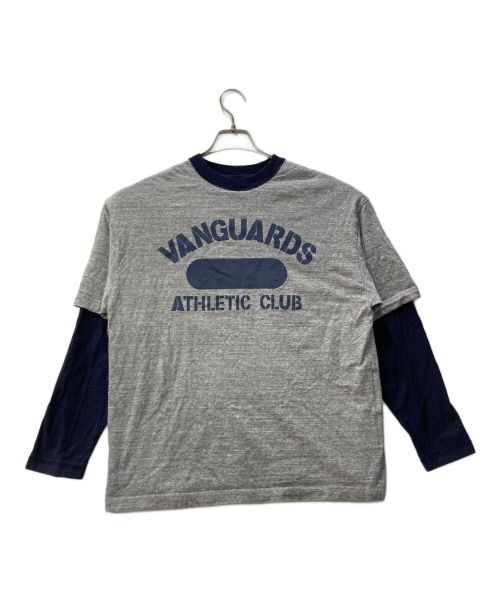 INSCRIRE（アンスクリア）INSCRIRE (アンスクリア) レイヤードカットソー グレー サイズ:Sの古着・服飾アイテム