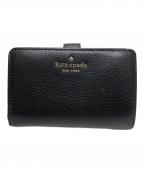 Kate Spadeケイトスペード）の古着「2つ折り財布」｜ブラック