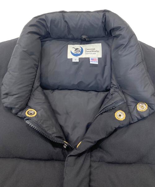 Crescent Down Works（クレセントダウンワークス）Crescent Down Works (クレセントダウンワークス) ダウンベスト ブラック サイズ:Sの古着・服飾アイテム
