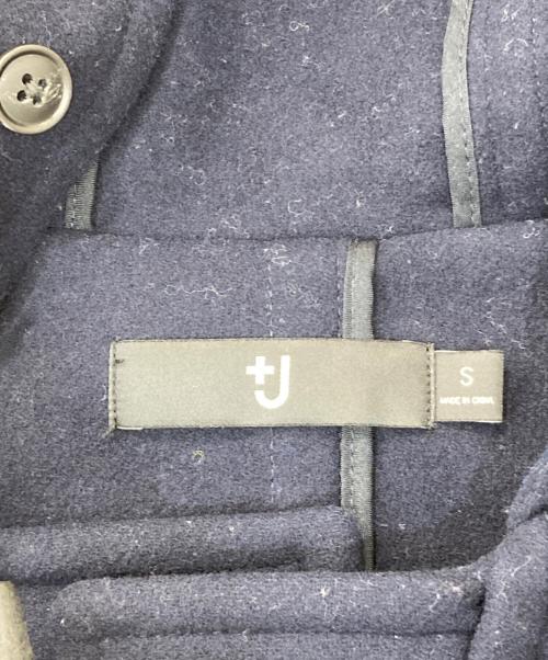 +J（プラスジェイ）+J (プラスジェイ) ダッフルコート ネイビー サイズ:Sの古着・服飾アイテム