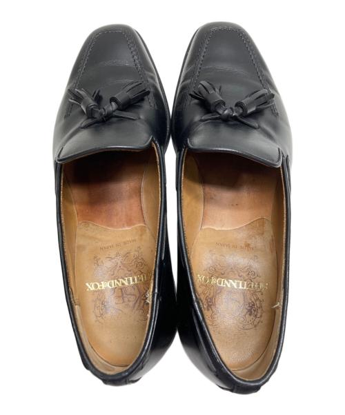 SHETLAND FOX（シェットランドフォックス）SHETLAND FOX (シェットランドフォックス) タッセルローファー ブラック サイズ:７の古着・服飾アイテム