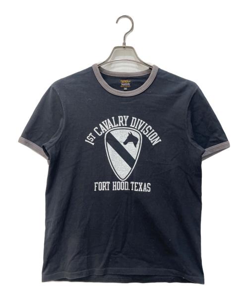 THE REAL McCOY'S（ザ・リアルマッコイズ）THE REAL McCOY'S (ザ・リアルマッコイズ) MILITARY TEE ブラック サイズ:38の古着・服飾アイテム