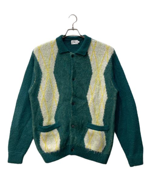 FTW（エフティーダブリュー）FTW (エフティーダブリュー) モヘア混ニットカーディガン グリーン サイズ:Lの古着・服飾アイテム