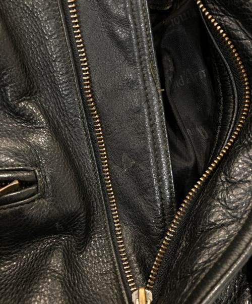 Wind Armor（ウィンドアーマー）Wind Armor (ウィンドアーマー) スタンドカラーレザージャケット ブラック サイズ:Ｍの古着・服飾アイテム