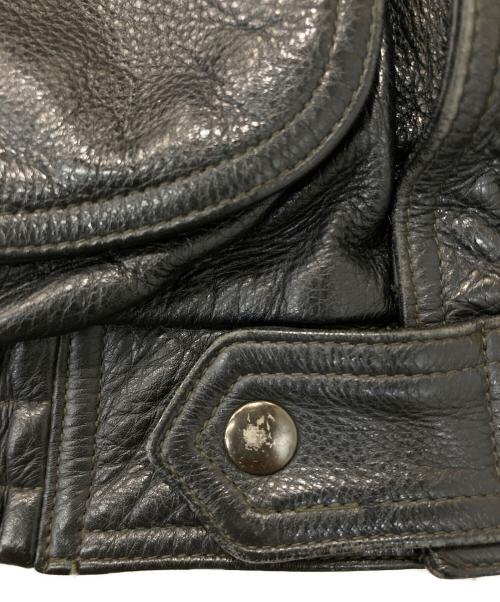 Wind Armor（ウィンドアーマー）Wind Armor (ウィンドアーマー) スタンドカラーレザージャケット ブラック サイズ:Ｍの古着・服飾アイテム