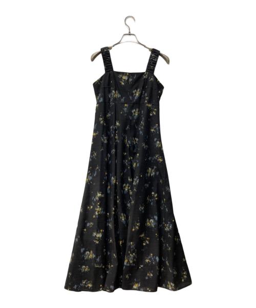 FRAY ID（フレイ アイディー）FRAY ID (フレイ アイディー) ワイドストラップステッチワンピース ブラック サイズ:Oの古着・服飾アイテム