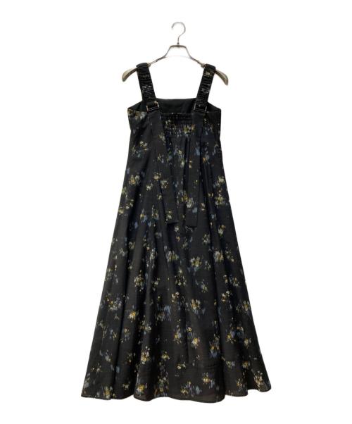 FRAY ID（フレイ アイディー）FRAY ID (フレイ アイディー) ワイドストラップステッチワンピース ブラック サイズ:Oの古着・服飾アイテム