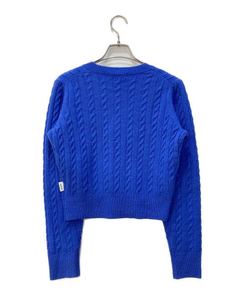 Snidel（スナイデル）Snidel (スナイデル) ケーブルニットプルオーバー ブルー サイズ:Fの古着・服飾アイテム