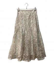 Mystrada（マイストラーダ）の古着「マロウレーススカート」｜アイボリー