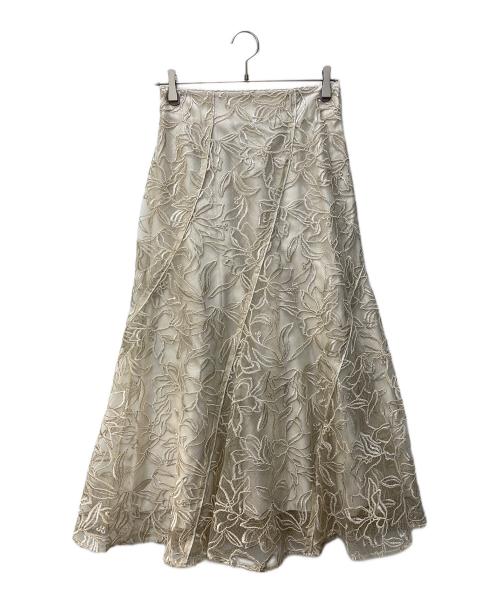 Mystrada（マイストラーダ）Mystrada (マイストラーダ) マロウレーススカート アイボリー サイズ:36の古着・服飾アイテム