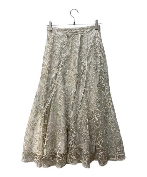 Mystrada（マイストラーダ）Mystrada (マイストラーダ) マロウレーススカート アイボリー サイズ:36の古着・服飾アイテム