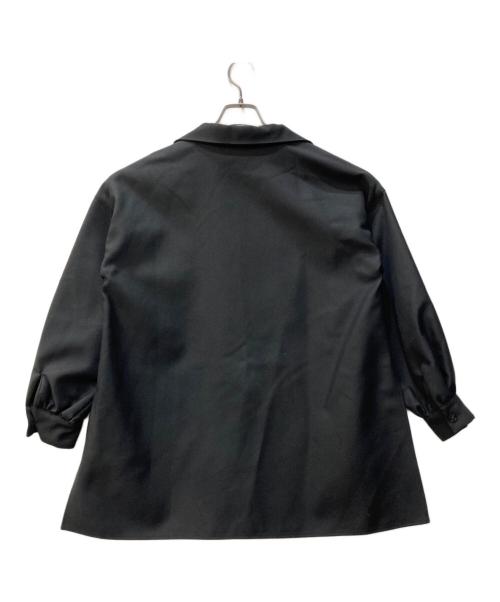 IIROT（イロット）IIROT (イロット) Chambray Gabardine Pullover ブラック サイズ:Ｆの古着・服飾アイテム