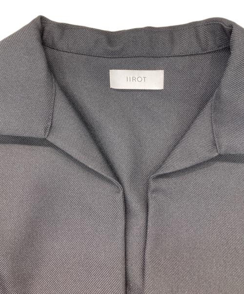 IIROT（イロット）IIROT (イロット) Chambray Gabardine Pullover ブラック サイズ:Ｆの古着・服飾アイテム