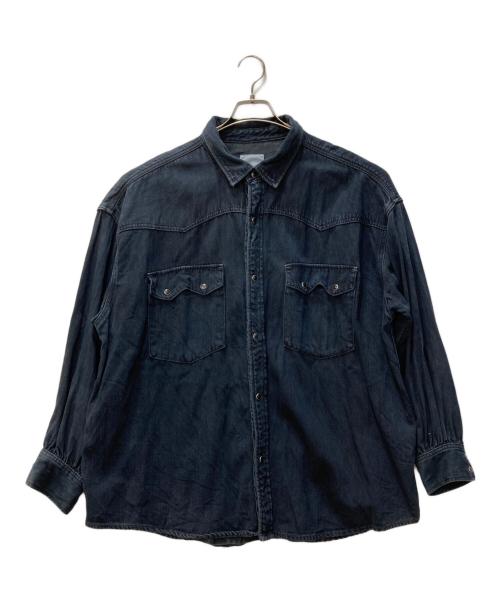 GENE HEAVENS（ジーンヘブンズ）GENE HEAVENS (ジーンヘブンズ) ウエスタンビッグシャツ ブラック サイズ:Freeの古着・服飾アイテム