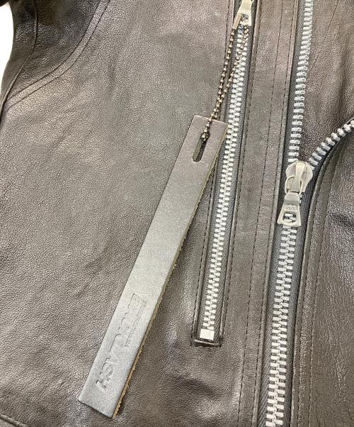 ISAMU KATAYAMA BACKLASH（イサムカタヤマ・バックラッシュ）ISAMU KATAYAMA BACKLASH (イサムカタヤマ・バックラッシュ) イタリーカンガルーダブルライダース ブラック サイズ:2の古着・服飾アイテム