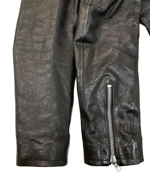 ISAMU KATAYAMA BACKLASH（イサムカタヤマ・バックラッシュ）ISAMU KATAYAMA BACKLASH (イサムカタヤマ・バックラッシュ) イタリーカンガルーダブルライダース ブラック サイズ:2の古着・服飾アイテム