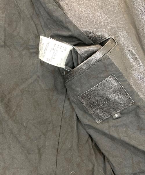 ISAMU KATAYAMA BACKLASH（イサムカタヤマ・バックラッシュ）ISAMU KATAYAMA BACKLASH (イサムカタヤマ・バックラッシュ) イタリーカンガルーダブルライダース ブラック サイズ:2の古着・服飾アイテム