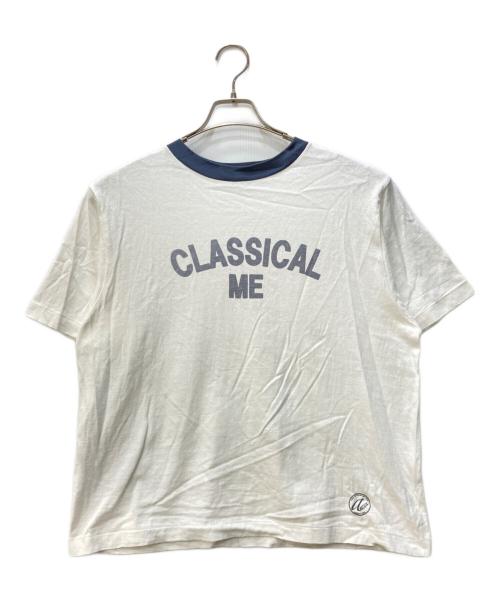 Americana（アメリカーナ）Americana (アメリカーナ) リンガーTee ホワイト サイズ:不明の古着・服飾アイテム