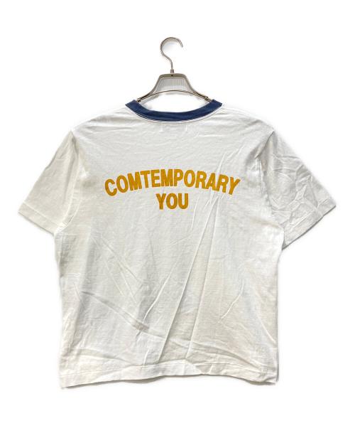 Americana（アメリカーナ）Americana (アメリカーナ) リンガーTee ホワイト サイズ:不明の古着・服飾アイテム