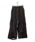 PRANK PROJECT (プランクプロジェクト) Spray Dyed Damaged Sweatpants ブラック×ブラウン サイズ:36 未使用品：12000円