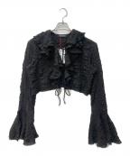 MAISON SPECIALメゾンスペシャル）の古着「Ruffle Blouse」｜ブラック