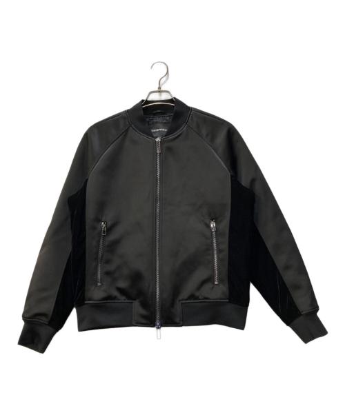 EMPORIO ARMANI（エンポリオアルマーニ）EMPORIO ARMANI (エンポリオアルマーニ) ボンバージャケット ブラック サイズ:SIZE 50の古着・服飾アイテム